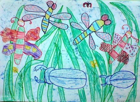 Детские рисунки насекомых