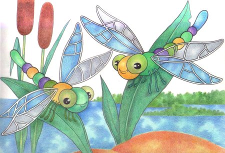Детские рисунки насекомых