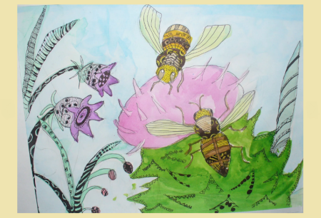 Рисунок насекомые детский (52 фото)
