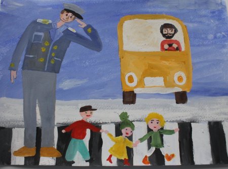 Рисунок ко Дню полиции