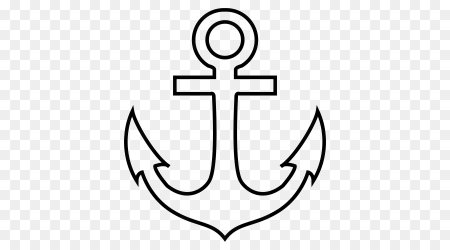 Трафарет якоря