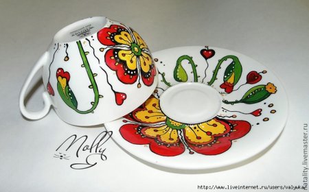 Роспись посуды для детей
