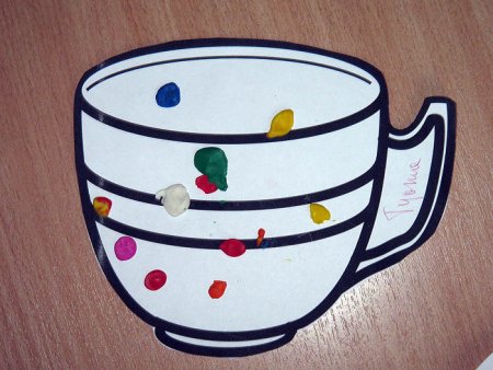 Украшение посуды средняя группа