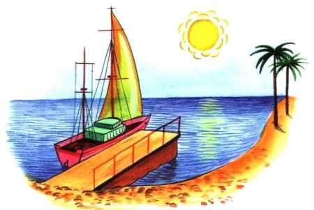 Море рисунок