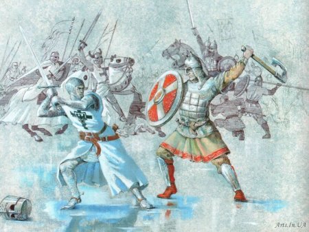 Рисунки к битве Ледовое побоище