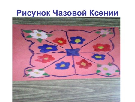 Рисование мамин платок