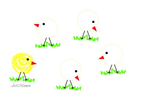 Цыпленок раскраска для детей