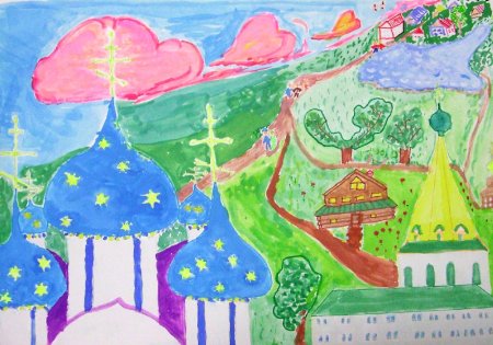 Рисунки Пскова детские