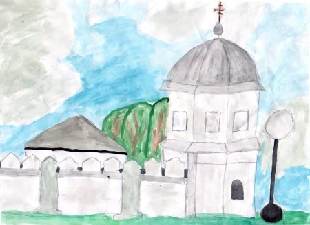 Рисунок на тему древний город