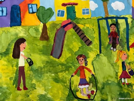 Рисование детской площадки