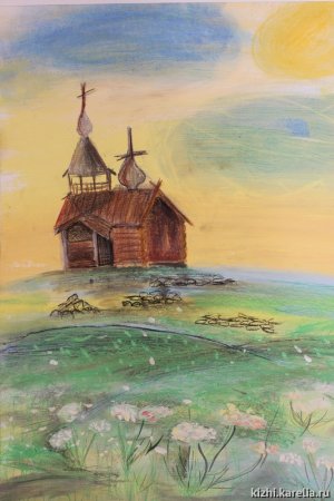 Акварель Карелия Кижи