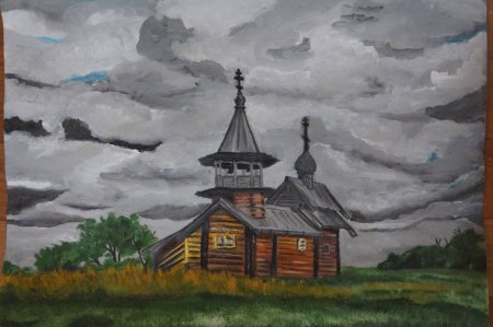 Музей Кижи рисунок