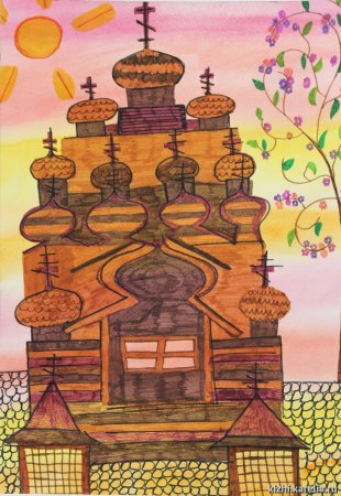 Кижи рисунки детей