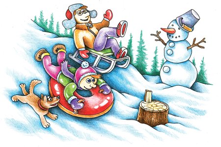 Безопасное катание с горки