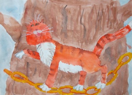 Кот Баюн рисунок