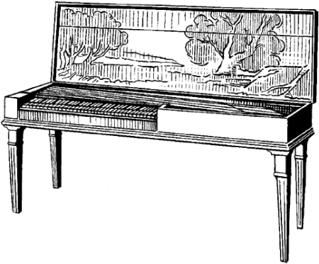 Клавесин чертеж