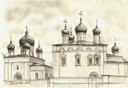 Кремль Астрахань рисунок