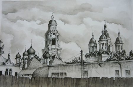 Зарисовки Кремля Астрахань