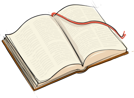 Изображение раскрытой книги
