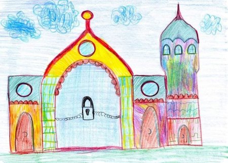 Картина Богатырские ворота с выставки Мусоргского