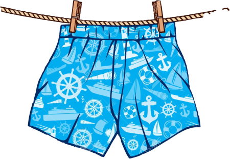 Семейные трусы на веревке