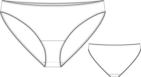 Трусы женские лекало