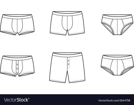 Эскиз мужских трусов