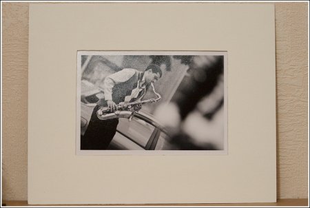 Вышивка с дорисовкой на паспарту