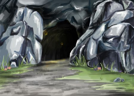 Пещера нарисованная