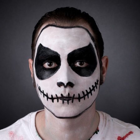 Аквагрим череп