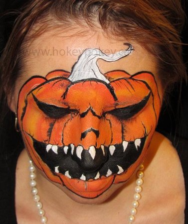 Грим Кощея Бессмертного на лице