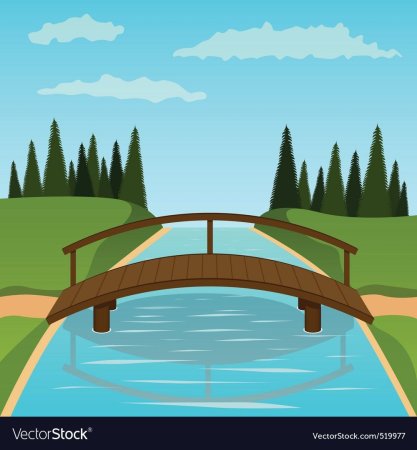 Мост через реку для детей