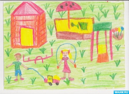 Рисование мой любимый детский сад