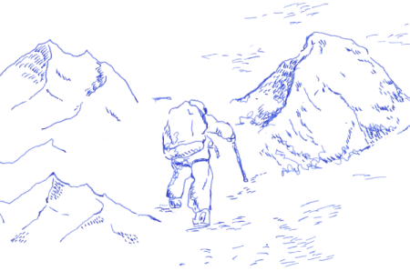 Гора Эверест раскраска