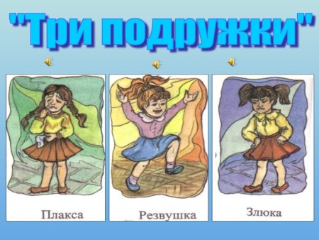 Три подружки злюка Плакса
