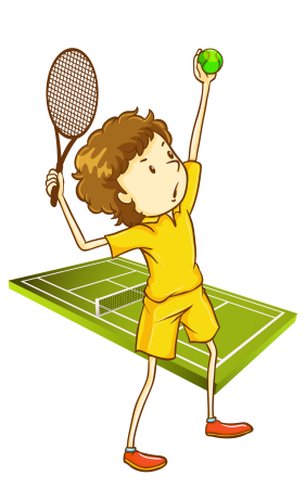 Теннис мультяшный