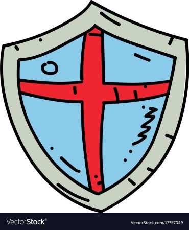 Щит раскраска для детей