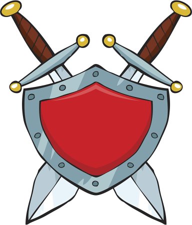 Шаблон щита рыцаря