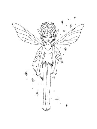 Эльфы для печати разукрашка