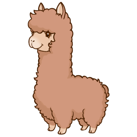 Лама альпака арт