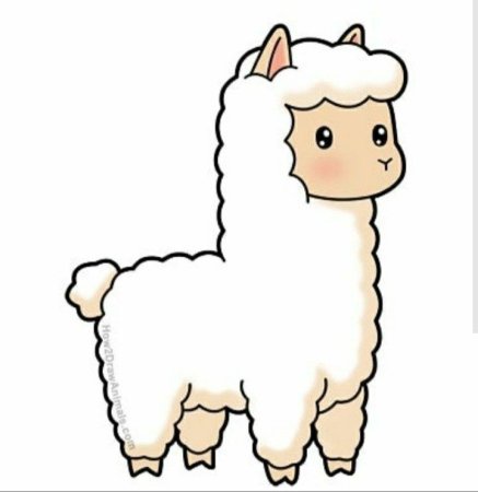 Альпака раскраска