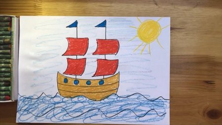 Рисование кораблик