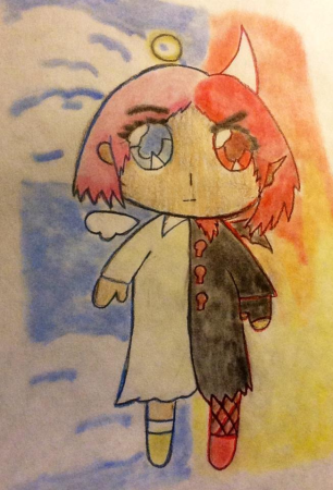 Демоненок для срисовки