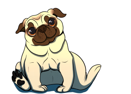 Мультяшные мопсики