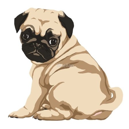 Мопс мультяшный