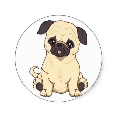 Мопсики щенки мультяшные