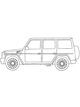 Раскраска Mercedes Benz g65