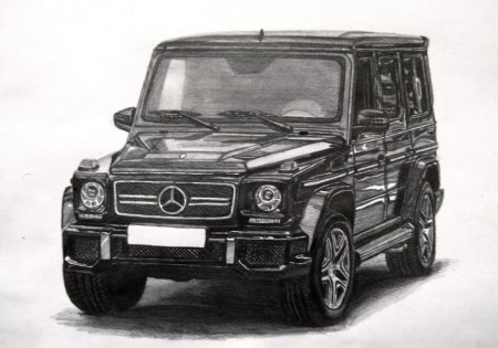 Mercedes Benz AMG g63 карандаш