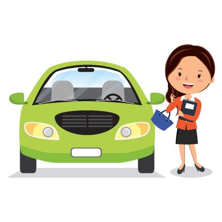 Женщина за рулем с детьми