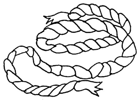 Веревка раскраска для детей